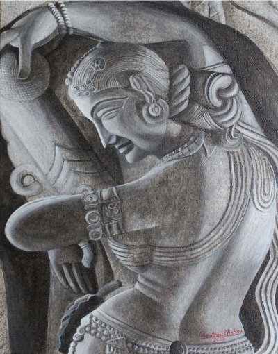 Khajuraho Lady Painting