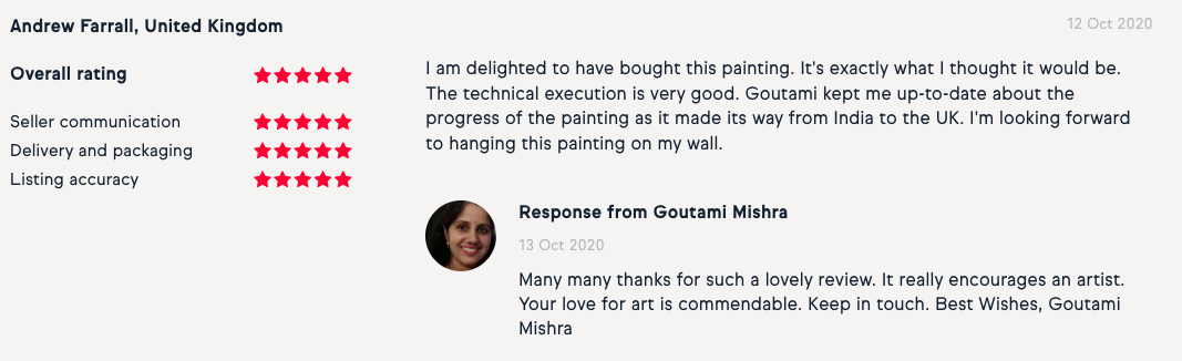 Goutami Mishra review from United Kingdom