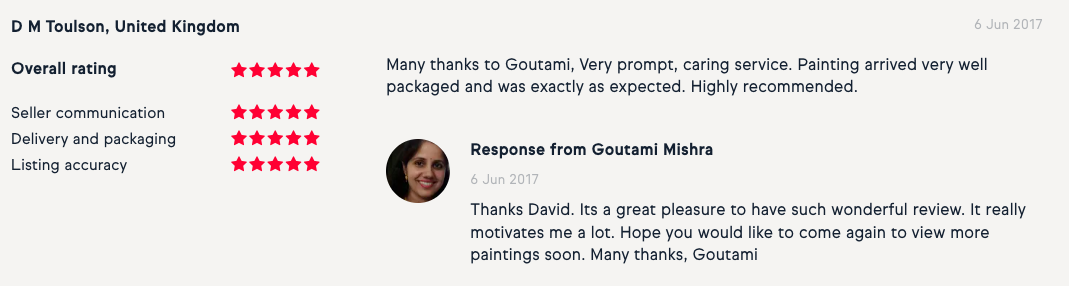 Goutami Mishra review from United Kingdom